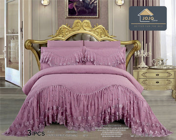 Cuvertura de pat finet – Set complet 3 piese pentru un dormitor elegant si confortabil | COD 1003-J