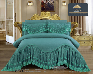 Cuvertura de pat finet – Set complet 3 piese pentru un dormitor elegant si confortabil | COD 1008-J