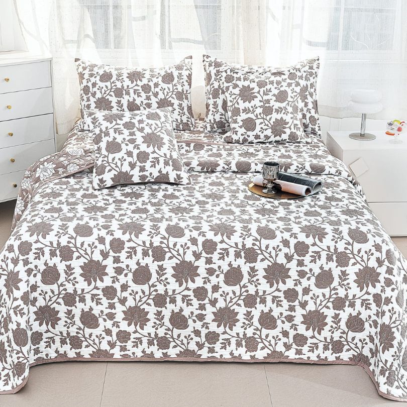 Cuvertura din bumbac cu In 5 piese – eleganta naturala pentru dormitorul tau | COD 0015-CM