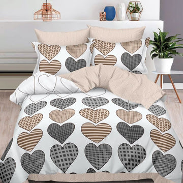 Lenjerie de pat bumbac finet cu elastic – 6 piese: Confort si stil pentru un somn odihnitor  | COD 0403-S