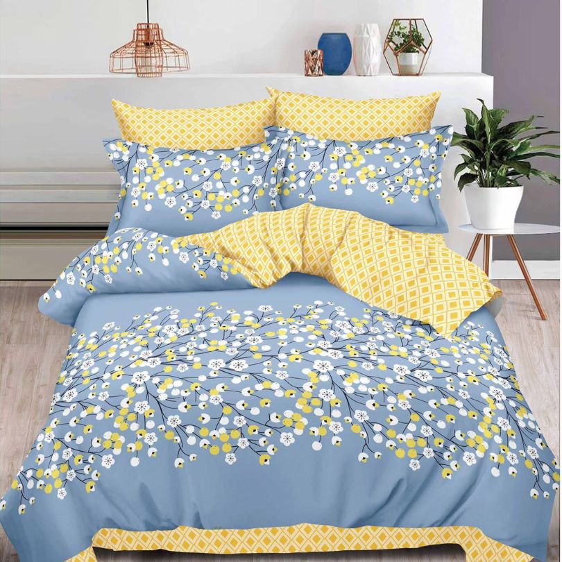 Lenjerie de pat bumbac finet cu elastic – 6 piese: Confort si stil pentru un somn odihnitor  | COD 0391-S
