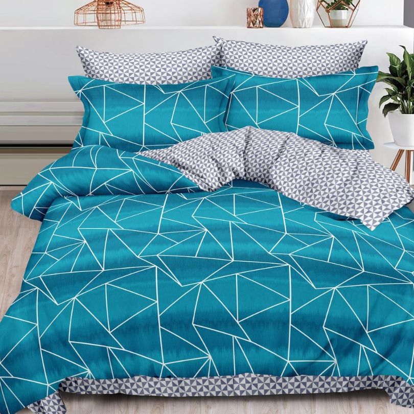 Lenjerie de pat bumbac finet cu elastic – 6 piese: Confort si stil pentru un somn odihnitor  | COD 0456-S