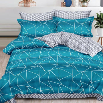 Lenjerie de pat bumbac finet cu elastic – 6 piese: Confort si stil pentru un somn odihnitor  | COD 0456-S