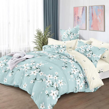 Lenjerie de pat bumbac finet cu elastic – 6 piese: Confort si stil pentru un somn odihnitor  | COD 0935-S