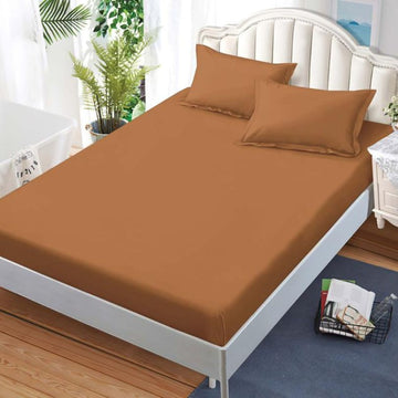 Husa de Pat din Bumbac Finet – Set 3 Piese pentru Confort si Eleganta | COD 1515-S