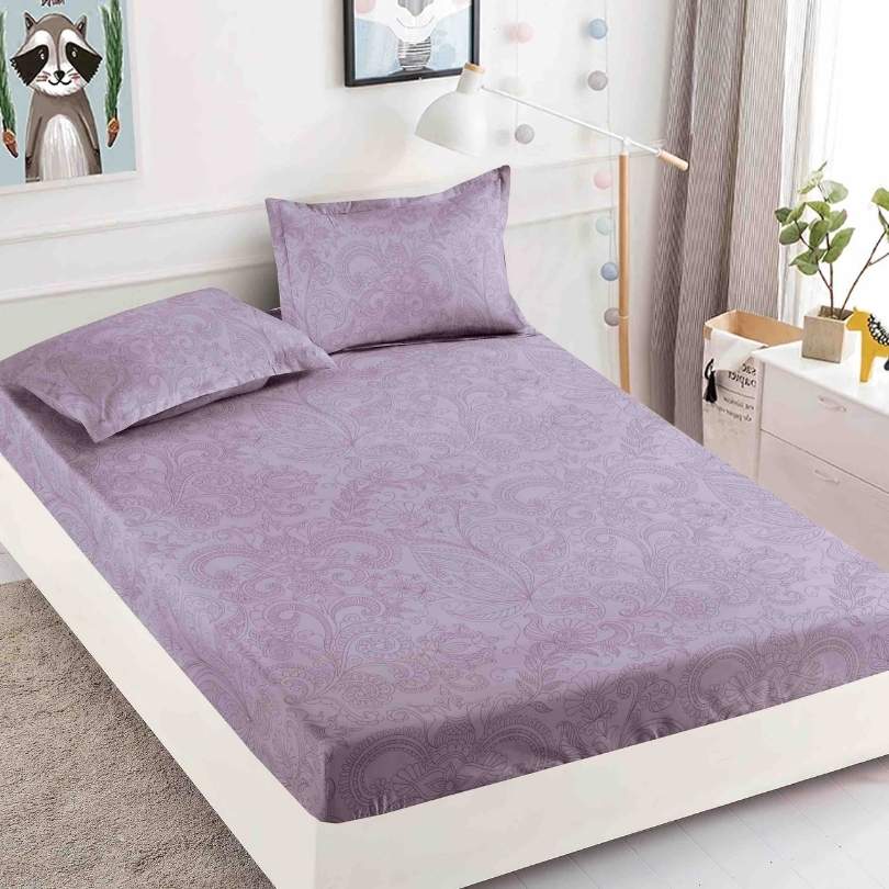 Husa de Pat din Bumbac Finet – Set 3 Piese pentru Confort si Eleganta | COD 1558-J
