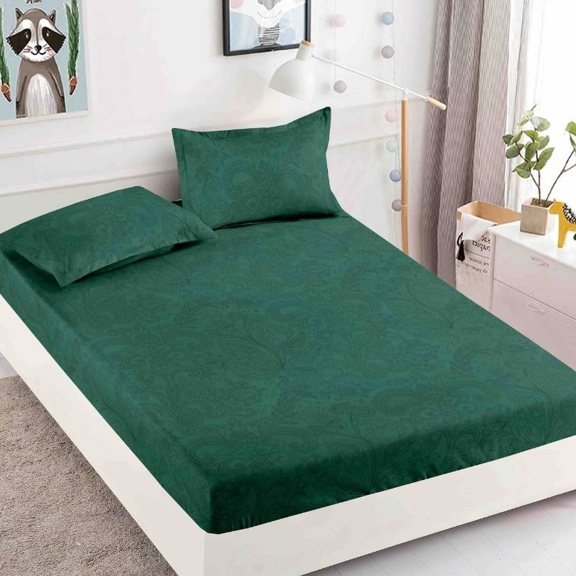 Husa de Pat din Bumbac Finet – Set 3 Piese pentru Confort si Eleganta | COD 1559-J