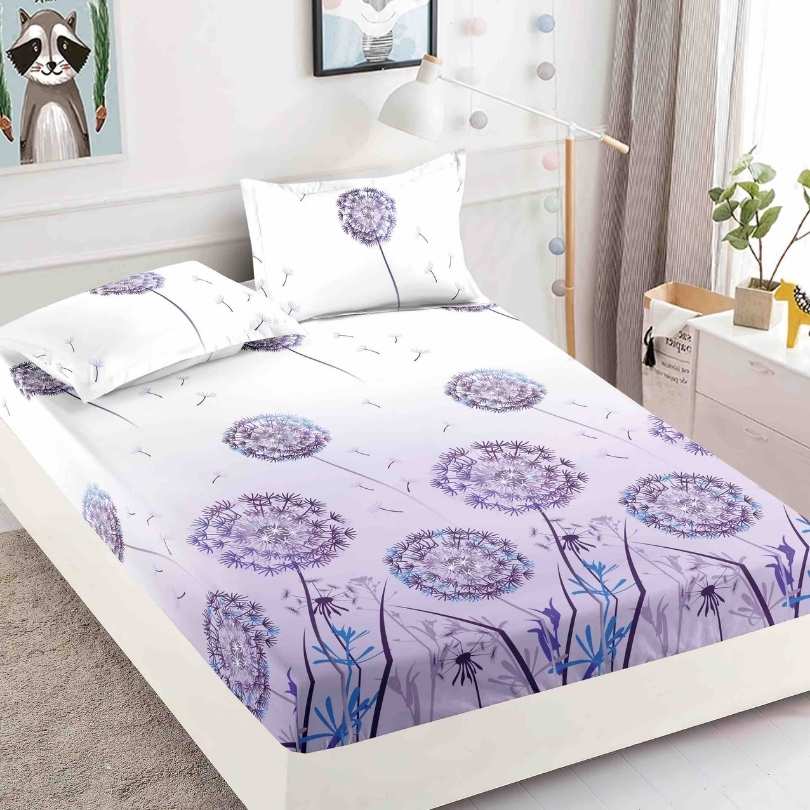 Husa de Pat din Bumbac Finet – Set 3 Piese pentru Confort si Eleganta | COD 1562-J