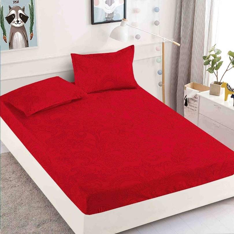 Husa de Pat din Bumbac Finet – Set 3 Piese pentru Confort si Eleganta | COD 1568-J