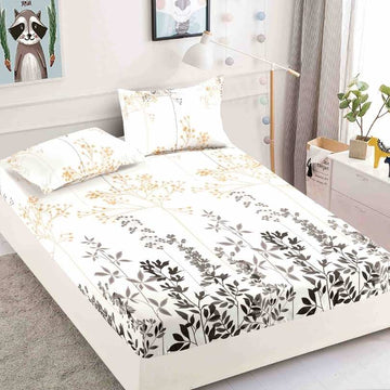 Husa de Pat din Bumbac Finet – Set 3 Piese pentru Confort si Eleganta | COD 1573-J