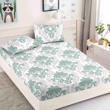 Husa de Pat din Bumbac Finet – Set 3 Piese pentru Confort si Eleganta | COD 1576-J