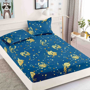 Husa de Pat din Bumbac Finet – Set 3 Piese pentru Confort si Eleganta | COD 1582-J