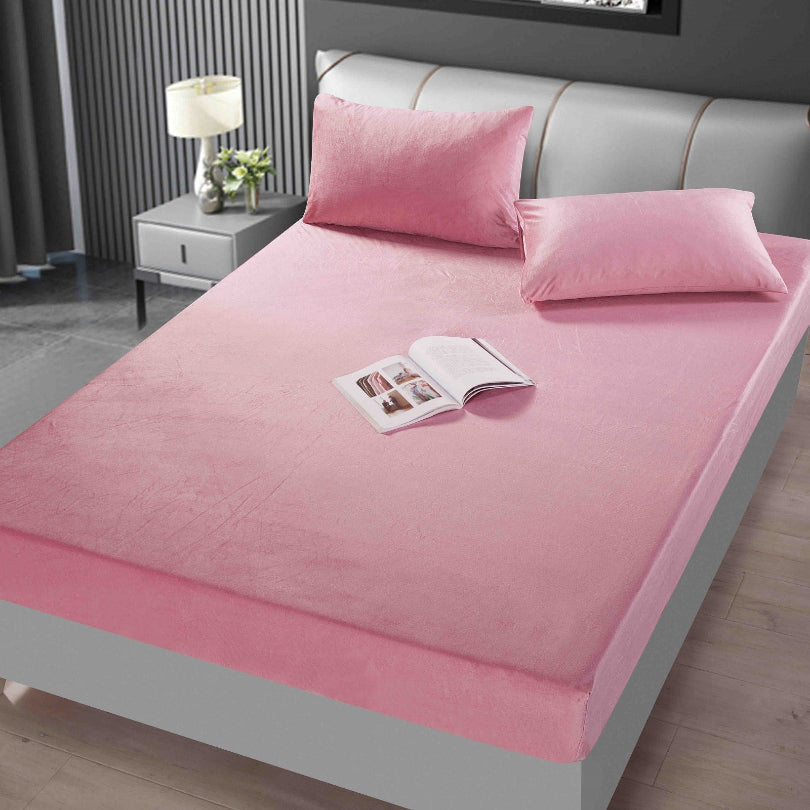Husa de Pat din Catifea - Set 3 Piese | Calitate Premium si Confort Exceptional | COD 0903-J
