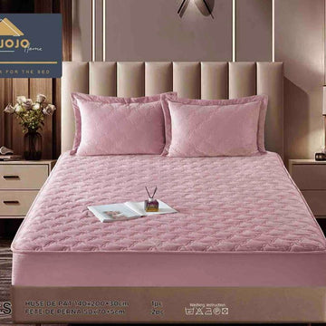Husa de pat topper catifea – Set complet 3 piese, confort si eleganta pentru patul tau 140X200cm | COD 1546-J