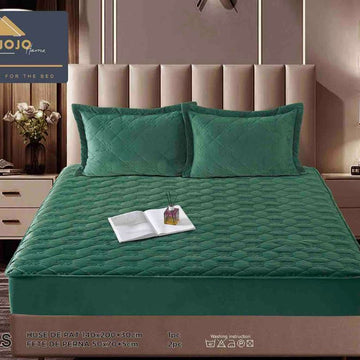 Husa de pat topper catifea – Set complet 3 piese, confort si eleganta pentru patul tau 140X200cm | COD 1550-J