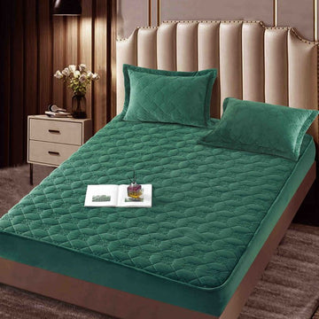 Husa de pat topper catifea – Set complet 3 piese, confort si eleganta pentru patul tau 140X200cm | COD 1550-J