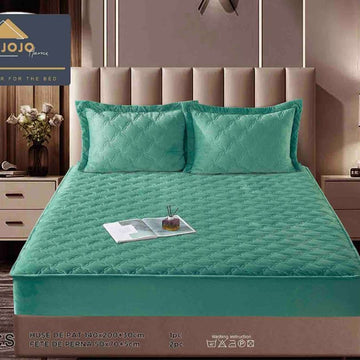 Husa de pat topper catifea – Set complet 3 piese, confort si eleganta pentru patul tau 140X200cm | COD 1552-J