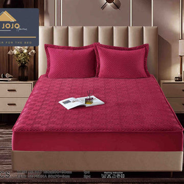 Husa de pat topper catifea – Set complet 3 piese, confort si eleganta pentru patul tau 160X200cm | COD 1536-J