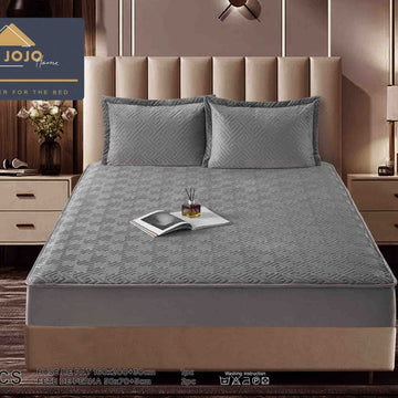 Husa de pat topper catifea – Set complet 3 piese, confort si eleganta pentru patul tau 160X200cm | COD 1537-J
