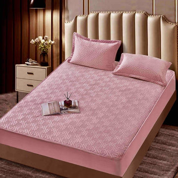 Husa de pat topper catifea – Set complet 3 piese, confort si eleganta pentru patul tau 160X200cm | COD 1538-J