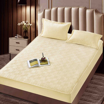 Husa de pat topper catifea – Set complet 3 piese, confort si eleganta pentru patul tau 160X200cm | COD 1539-J