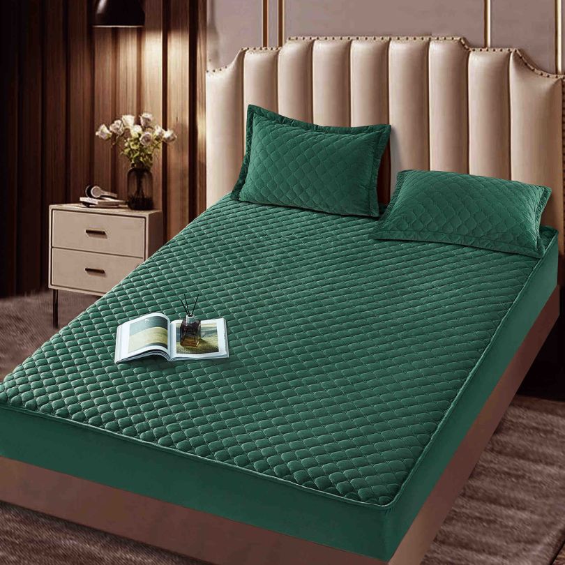 Husa de pat topper catifea – Set complet 3 piese, confort si eleganta pentru patul tau 160X200cm | COD 1542-J