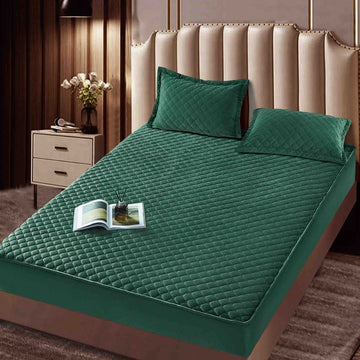 Husa de pat topper catifea – Set complet 3 piese, confort si eleganta pentru patul tau 160X200cm | COD 1542-J