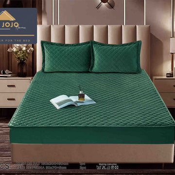 Husa de pat topper catifea – Set complet 3 piese, confort si eleganta pentru patul tau 160X200cm | COD 1542-J