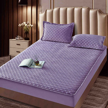 Husa de pat topper catifea – Set complet 3 piese, confort si eleganta pentru patul tau 160X200cm | COD 1543-J
