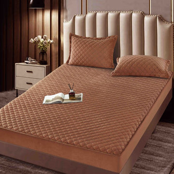 Husa de pat topper catifea – Set complet 3 piese, confort si eleganta pentru patul tau 180X200cm | COD 1527-J