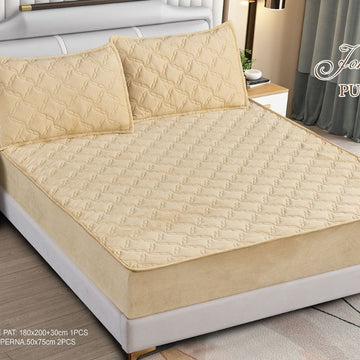 Husa de pat topper catifea – Set complet 3 piese, confort si eleganta pentru patul tau 180X200cm | COD 1566-S