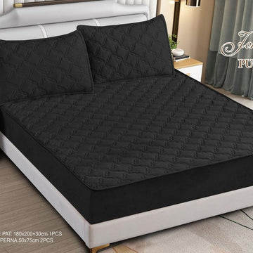 Husa de pat topper catifea – Set complet 3 piese, confort si eleganta pentru patul tau 180X200cm | COD 1567-S