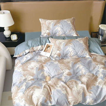 Lenjerie de Pat Bumbac Finet 1 Persoana – 4 Piese. Confort Premium si Design Modern | COD 0672-S