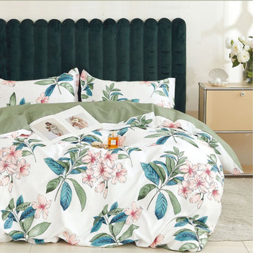 Lenjerie de Pat Bumbac Finet 1 Persoana – 4 Piese. Confort Premium si Design Modern | COD 0690-S
