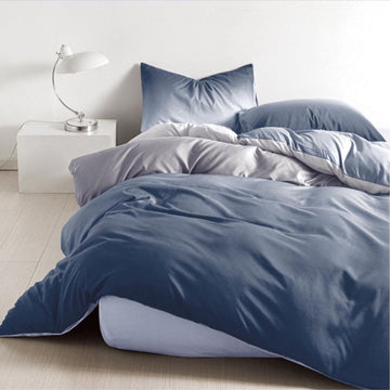 Lenjerie de Pat Bumbac Finet 1 Persoana – 4 Piese. Confort Premium si Design Modern |COD 0692-S