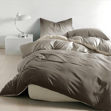 Lenjerie de Pat Bumbac Finet 1 Persoana – 4 Piese. Confort Premium si Design Modern | COD 0694-S