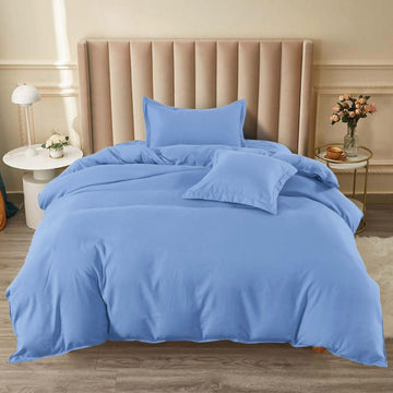 Lenjerie de Pat Bumbac Finet 1 Persoana – 4 Piese. Confort Premium si Design Modern | COD 1259-S