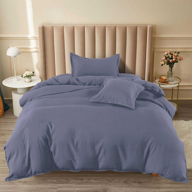 Lenjerie de Pat Bumbac Finet 1 Persoana – 4 Piese. Confort Premium si Design Modern | COD 1262-S 