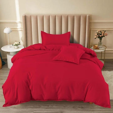 Lenjerie de Pat Bumbac Finet 1 Persoana – 4 Piese. Confort Premium si Design Modern | COD 1263-S