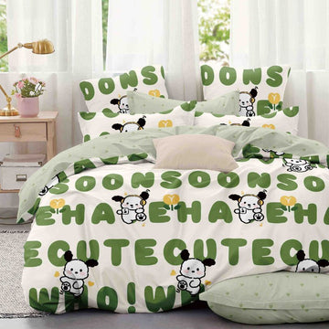 Lenjerie de Pat Bumbac Finet 4 Piese – Confort Premium si Design Modern | COD 0209-J