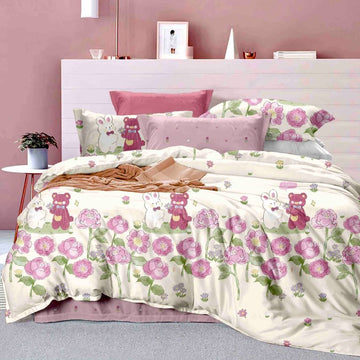 Lenjerie de Pat Bumbac Finet 4 Piese – Confort Premium si Design Modern | COD 0210-J