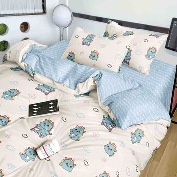 Lenjerie de Pat Bumbac Finet 4 Piese – Confort Premium si Design Modern | COD 0212-J