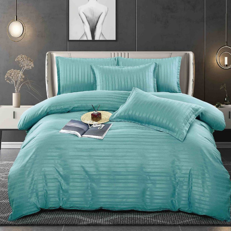 Lenjerie de Pat Damasc – 6 Piese | Eleganta si Rafinament pentru Dormitorul Tau| COD 0560-J