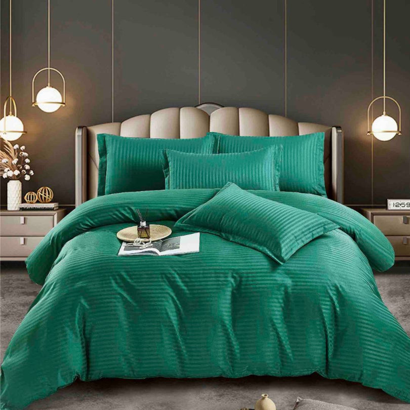 Lenjerie de Pat Damasc – 6 Piese | Eleganta si Rafinament pentru Dormitorul Tau| COD 0562-J