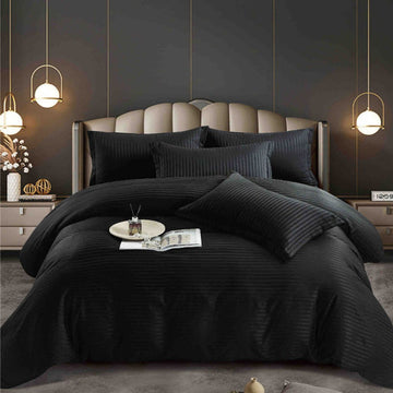 Lenjerie de Pat Damasc – 6 Piese | Eleganta si Rafinament pentru Dormitorul Tau| COD 0563-J