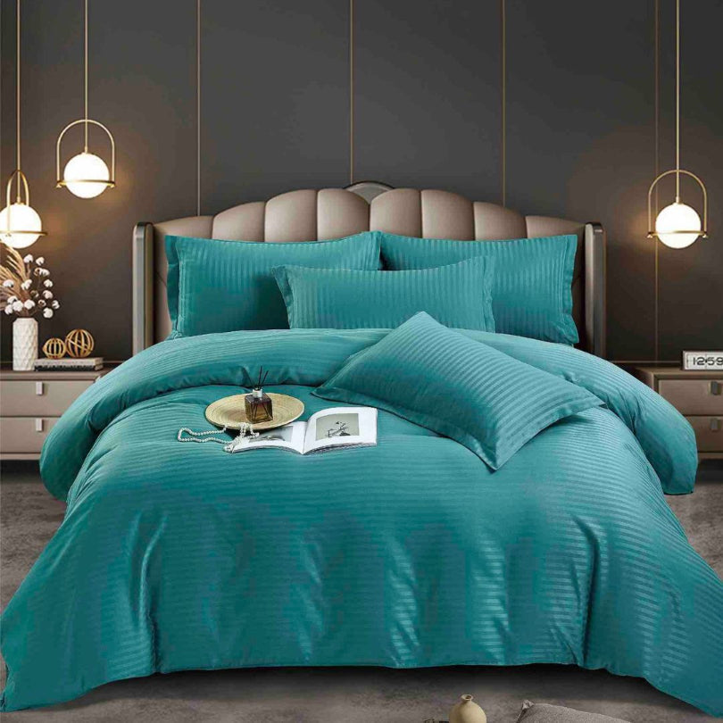 Lenjerie de Pat Damasc – 6 Piese | Eleganta si Rafinament pentru Dormitorul Tau| COD 0564-J