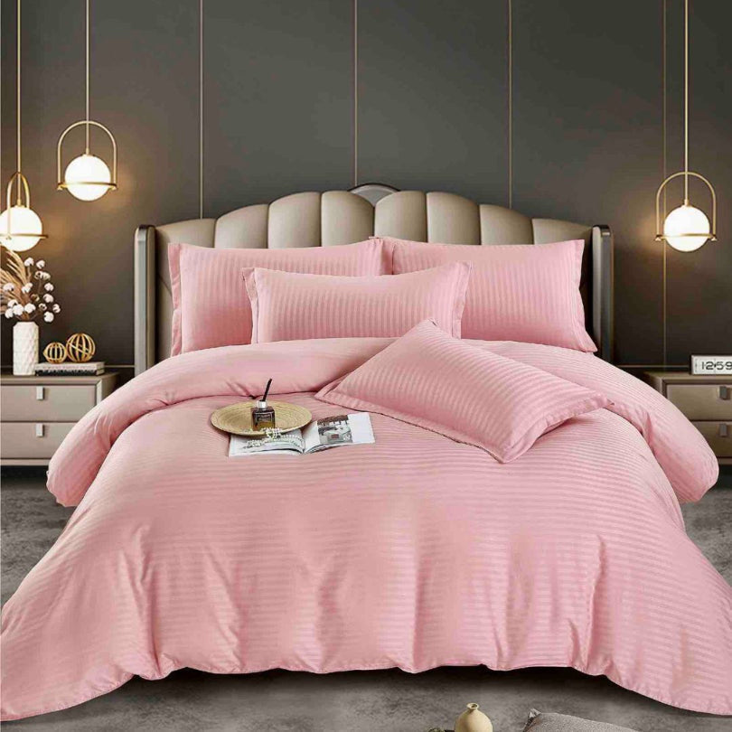 Lenjerie de Pat Damasc – 6 Piese | Eleganta si Rafinament pentru Dormitorul Tau| COD 0567-J