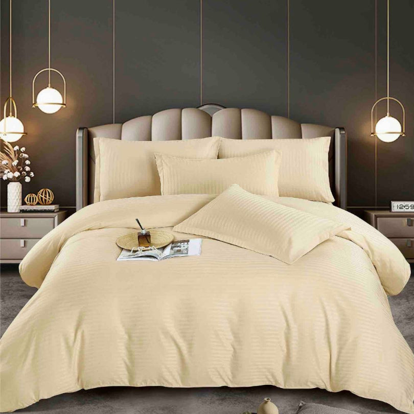 Lenjerie de Pat Damasc – 6 Piese | Eleganta si Rafinament pentru Dormitorul Tau| COD 0568-J