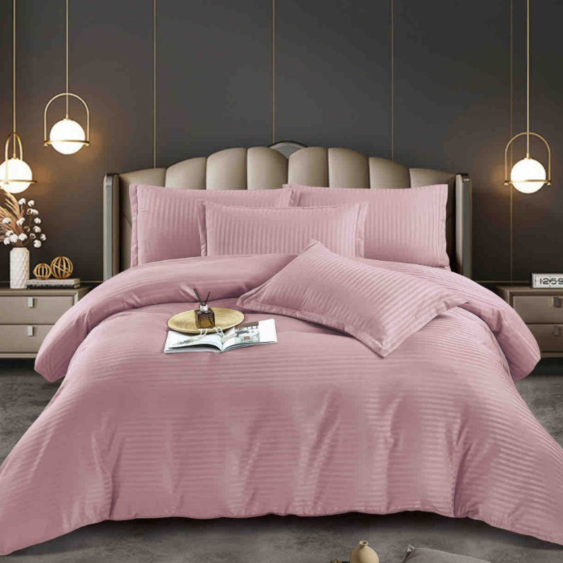 Lenjerie de Pat Damasc – 6 Piese | Eleganta si Rafinament pentru Dormitorul Tau| COD 0570-J