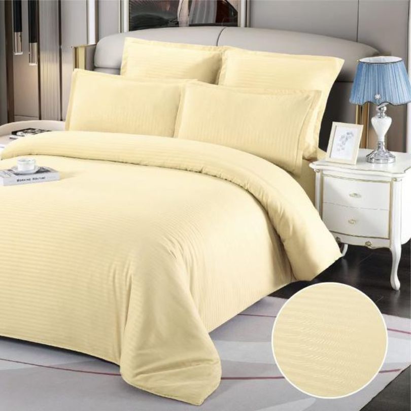 Lenjerie de Pat Damasc – 6 Piese pentru Eleganta si Confort | COD 0035-CF